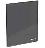 Папка А4 20 вкладышей Berlingo "No Secret" полупрозрачная черная 17мм, 700мкм с внутр. карманом