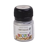 Краски акриловые ЗХК "Декола" 20мл серебро металлик