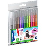 Фломастеры 12цв Berlingo "Жил-был кот" вентилир. колпачок, ПВХ