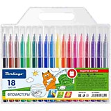 Фломастеры 18цв Berlingo "Жил-был кот" вентилир. колпачок, ПВХ