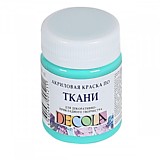 Краска по ткани акриловая 50мл Мятная Decola