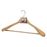 Вешалка-плечики Лайма "Люкс" анатомическая, дерево 45см антискольз.перекл.,цвет натуральный __