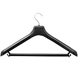 Вешалка-плечики универсальная, черная длина 45см, ширина 4см р.48-50 пластиковая __