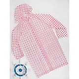 Дождевик "Горошек" красный, универсальный размер