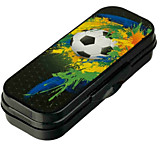 Пенал-футляр СТАММ "Футбол" черный металлик 215*90*43		