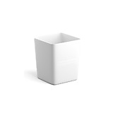 Подставка-стакан Erich Krause "Base" Pastel белый, пластиковая __