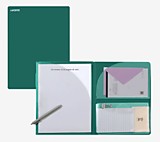 Папка для документов А4 deVente "Marandi" аквамариновая, 600мкм, 3 кармана прозр.180мкм