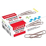 Скрепки 28мм 100шт DeVente овальные омедненные