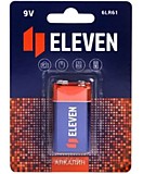 Батарейка Eleven MN1604 (6LR61) Крона, алкалиновая, 9В																									