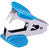 Антистеплер Berlingo "Blitz" голубой, с фиксатором