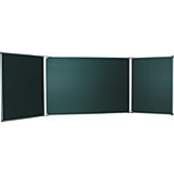 Доска для мела магнитная 3-х элементная 100х150/300см, 5 рабочих поверхн., зеленая, BOARDSYS,ТЭ-300М