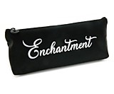 Пенал Enchantment Черный бархатистый полиэстер с серебристыми буквами
