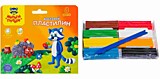 Пластилин 8цв Мульти-Пульти "Енот в лесу" восковой, со стеком, картон __