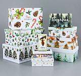 Коробка подарочная "Новогодние мечты" №1/10 (30*19*1,5см)