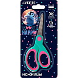 Ножницы deVente 130мм "Happy Pinguin" прорезиненные ручки, блистер		