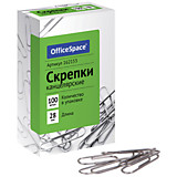 Скрепки 28мм 100шт OfficeSpace