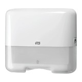 Диспенсер для полотенец Tork "Elevation" (ZZ и С-сл)(НЗ) мини, белый, пластик,механич.