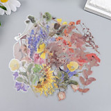 Наклейки "Цветочные" 12*9см 40шт