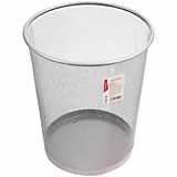 Корзина для бумаг 20л Berlingo "Steel&Style" серебристая, сетчатая метал.  __