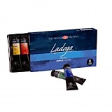 Краски акриловые ЗХК "Ладога" 8цв 18мл туба, картон