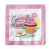 Салфетки "Сладкий День Рождения" 12шт