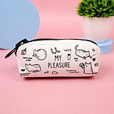 Пенал "Cat Pleasure" белый