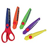 Ножницы Остров Сокровищ 165мм 5 сменных фигурных лезвий