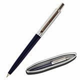 Ручка шариковая Brauberg Soprano 0,5мм синяя, корпус серебр.с синим
