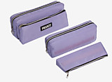 Пенал deVente "Private" сиреневый 21*9*4см текстильный, на молнии