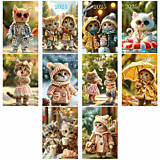 Календарь карманный 2025г BG "Котики","Цветы", "Символ года", блестки, ассорти