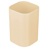 Стакан д/канц. принадлежн. Стамм "Фаворит" бежевый, квадратный, пластиковый
