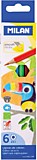Карандаши 6цв Milan "211" картон.упак.,заточен.