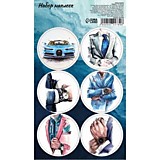 Наклейка для цветов и подарков "Модник" 16*9,5см