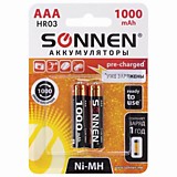 Аккумулятор Sonnen AAA (HR03) 1000мАч 