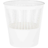 Корзина для бумаг 9л Стамм белая, сетчатая