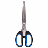 Ножницы Brauberg 185мм "Classic+" черно-синие, резиновые вставки