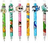 Ручка гелевая Mazari ИТАЛ.МЕМ синяя, пулевид.пиш. узел 0,5мм, стержень 89,4мм 6 диз.