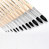 Кисть Белка №11 Сонет круглая, короткая ручка, эконом