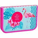 Пенал Berlingo "Flamingo" 200*140*40 1отд. полиэстр