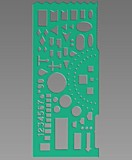 Линейка 20см Стамм пластмас. офицерская  (ТТ02)