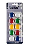 Магниты для доски Глобус 30мм 10шт цветные Рыльск