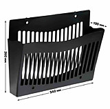 Лоток Стамм настенный, черный (ЛТ921)