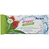 Салфетки влажные 15шт Aura "Tropic Coctail" освежающие