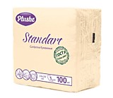 Салфетки 100шт 24*24см "Plushe Standart" абрикос