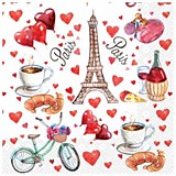 Салфетки 15шт 33*33см Plushe 2-х сл. "33 удовольствия"