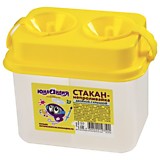 Стакан- непроливайка Юнландия двойной, с крышками