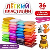 Пластилин воздушный Юнландия, Brauberg Kids супер легкий