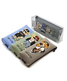 Пенал-косметичка "Модный мишка" текстиль с рисунком