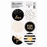 Наклейка на подарки "Золото" 9*16см