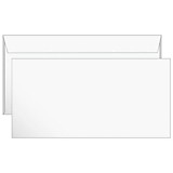 Конверт Е65 белый, стрип 110*220мм, внутр. запечатка 90г.